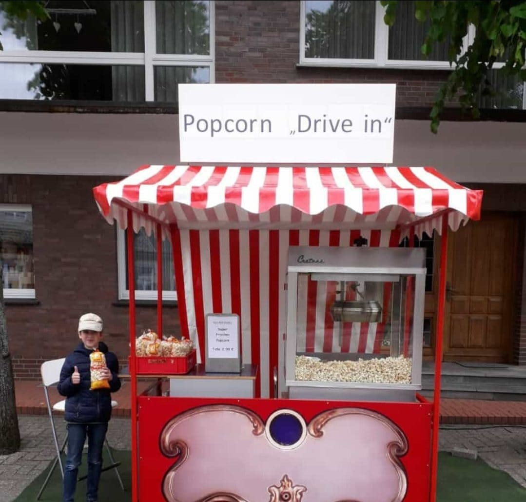 Popcorn Drive-In während Corona-Lockdown